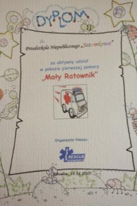 Przedszkolak  - ratownikiem